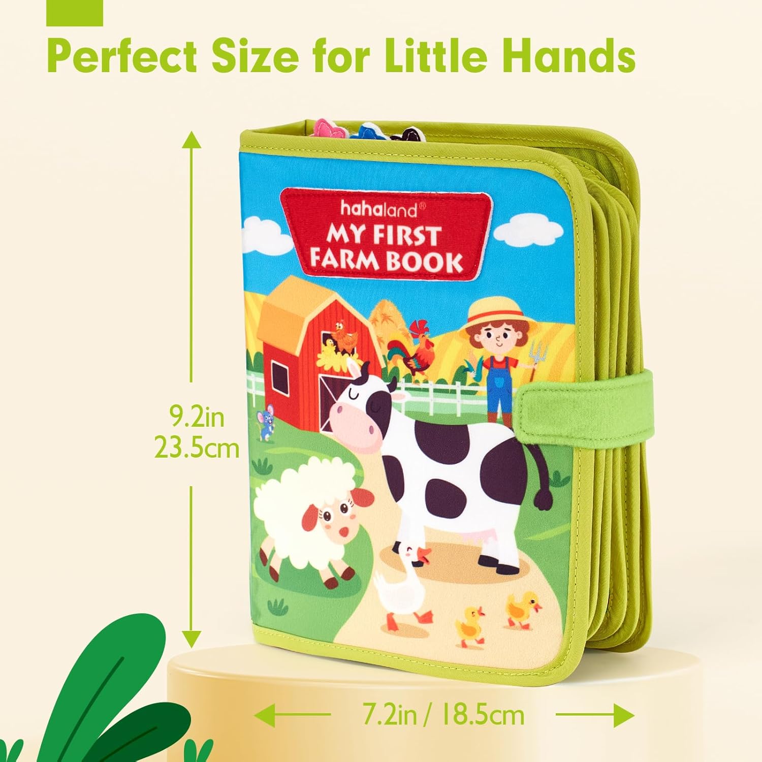 hahaland Busy Book for Toddlers 1-3 - Montessori Toys Busy Board for 1 Year Old Boy Gifts Girl Toys Educational Learning Quiet Activity Books Toddler Valentines Day Gifts Easter One Year Travel Toy