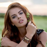 Leather Leopard Wrap Bracelet