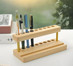 Wooden Desk Pen Stand