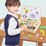 Wooden Magnetic Puzzle Easel
