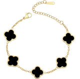 Four Leaf Clover Gold Bracelet