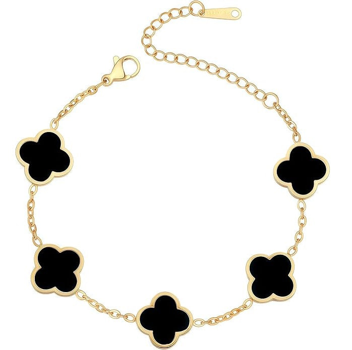 Four Leaf Clover Gold Bracelet
