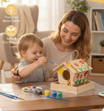 SainSmart Jr. Woodworking Building Kits for Kids with Birdhouse, 4-in-1 Kids STEM Projects Set, DIY Wood Crafts Assembly Toys with Paints & Brushes for Boys and Girls