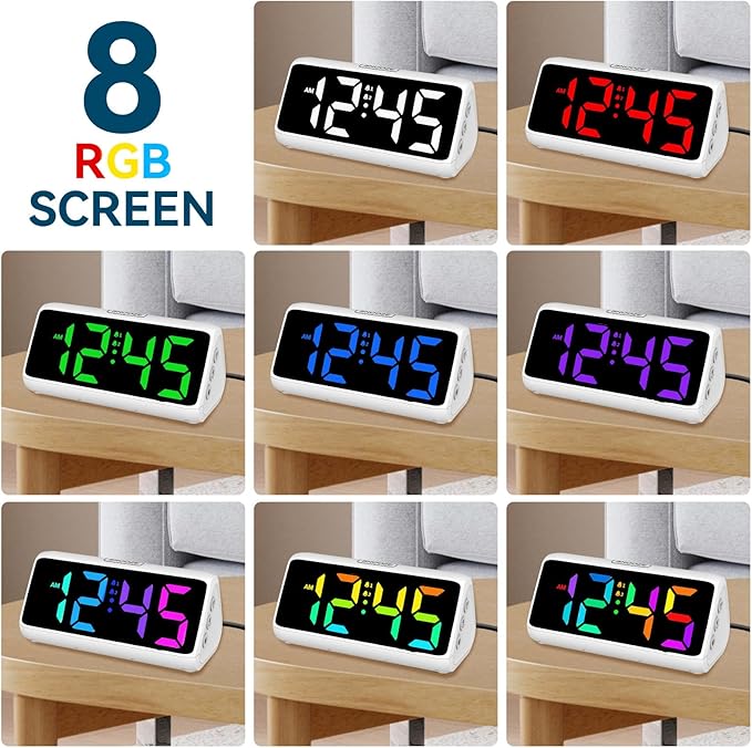 Netzu RGB Digital Alarm Clock