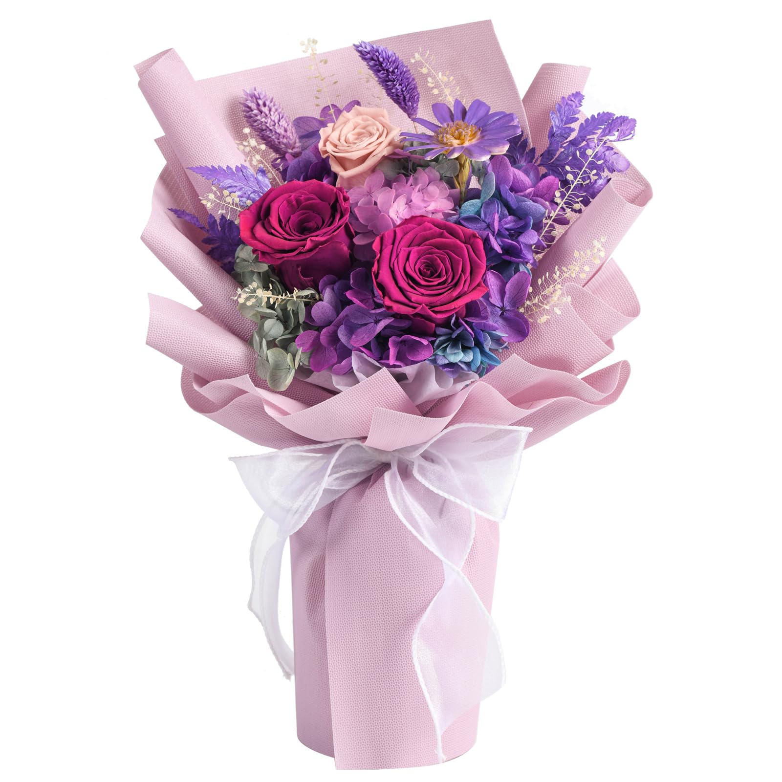 Lovenfold Flowers for Delivery,Preserved Flowers Bouquets,Red Rose Bouquets that Last 1-3 Years,Birthday Flowers Gifts for Women Mom Grandma Wife Friends