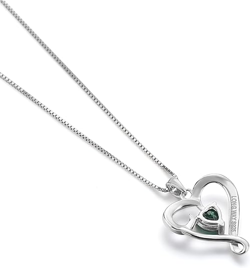 Mom Heart Sterling Necklace