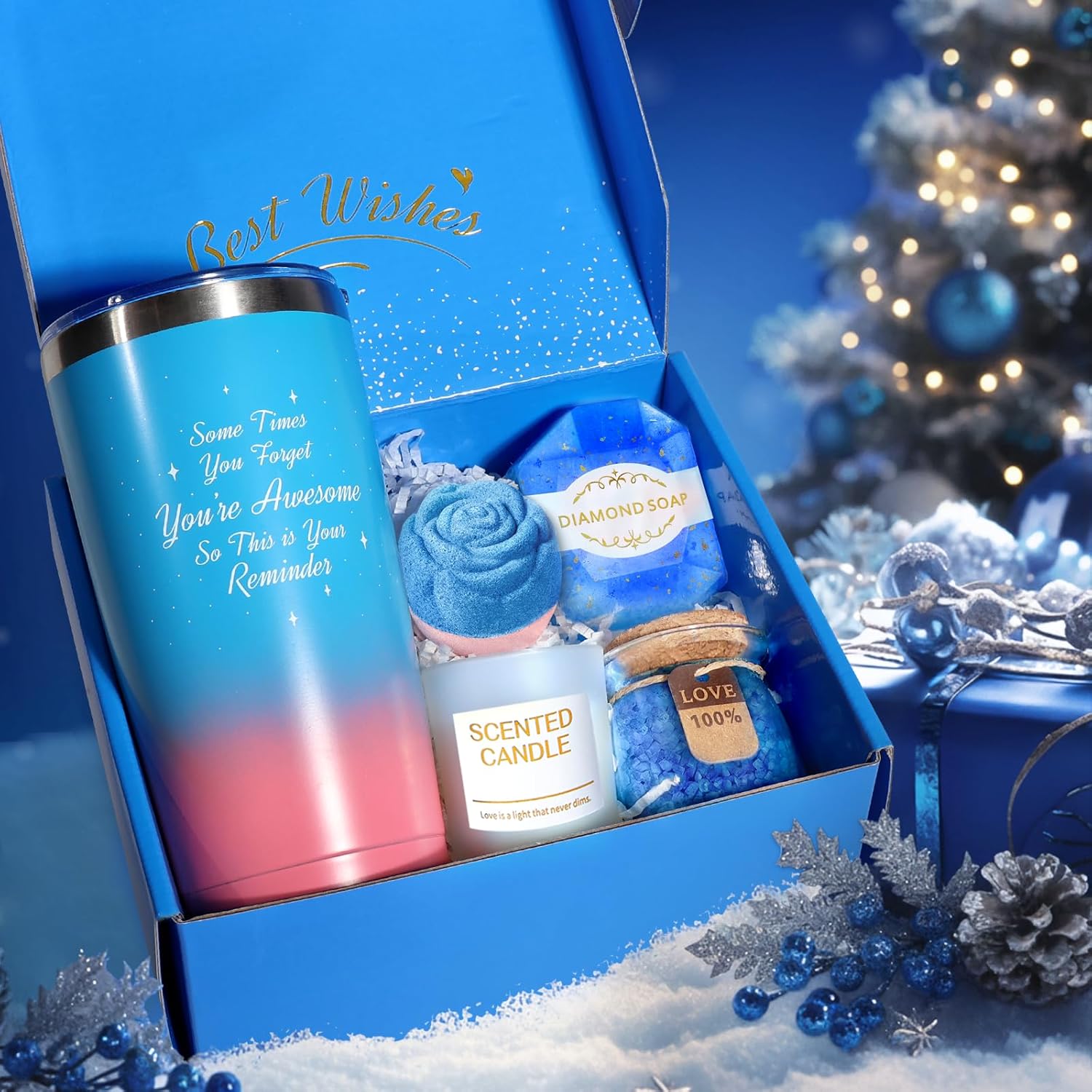 Regalos de Navidad para mujeres, regalos de cumpleaños, cestas de spa para mujeres, regalos de Navidad, para ella, novia, hermana, mamá, parejas, abuela, mejor amiga, regalo de cumpleaños, regalo de agradecimiento para esposa, aniversario