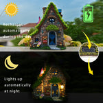 Solar Fairy House Statue