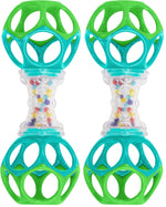 Bright Starts Little Shakers 6pc Gift Set, Easy-Grasp Oball Technology, Baby Rattles, Balls and Teethers, On-The-Go Toys, Lightweight, Unisex, Newborn+