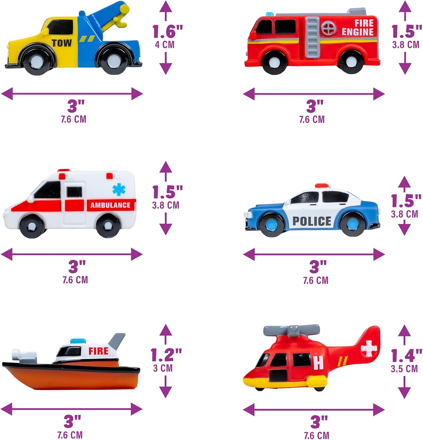 Light-Up Bath Car Set