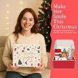 Regalos de Navidad para mujeres 2025, cesta de regalo única de Navidad para compañeras de trabajo, profesores, empleados, hermana, mejor amiga, mamá, esposa, regalos de Navidad para mujeres, juego de