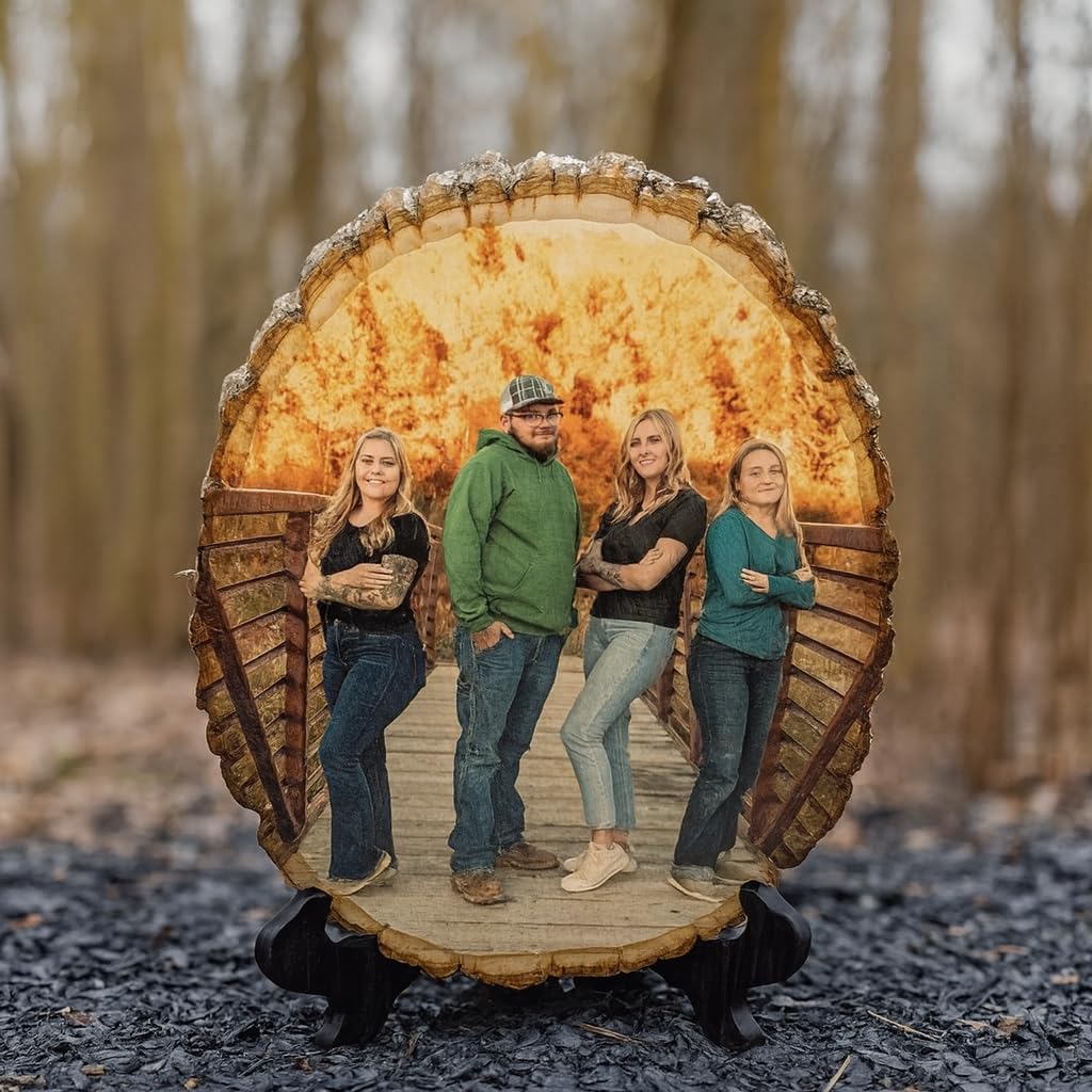 Custom Photo Frame Rustic Reclaimed Wood Gift, Graduation Keepsake, Personalized Valentines Gift for Dad, Memory Picture on Wood Memorial Picture Frame