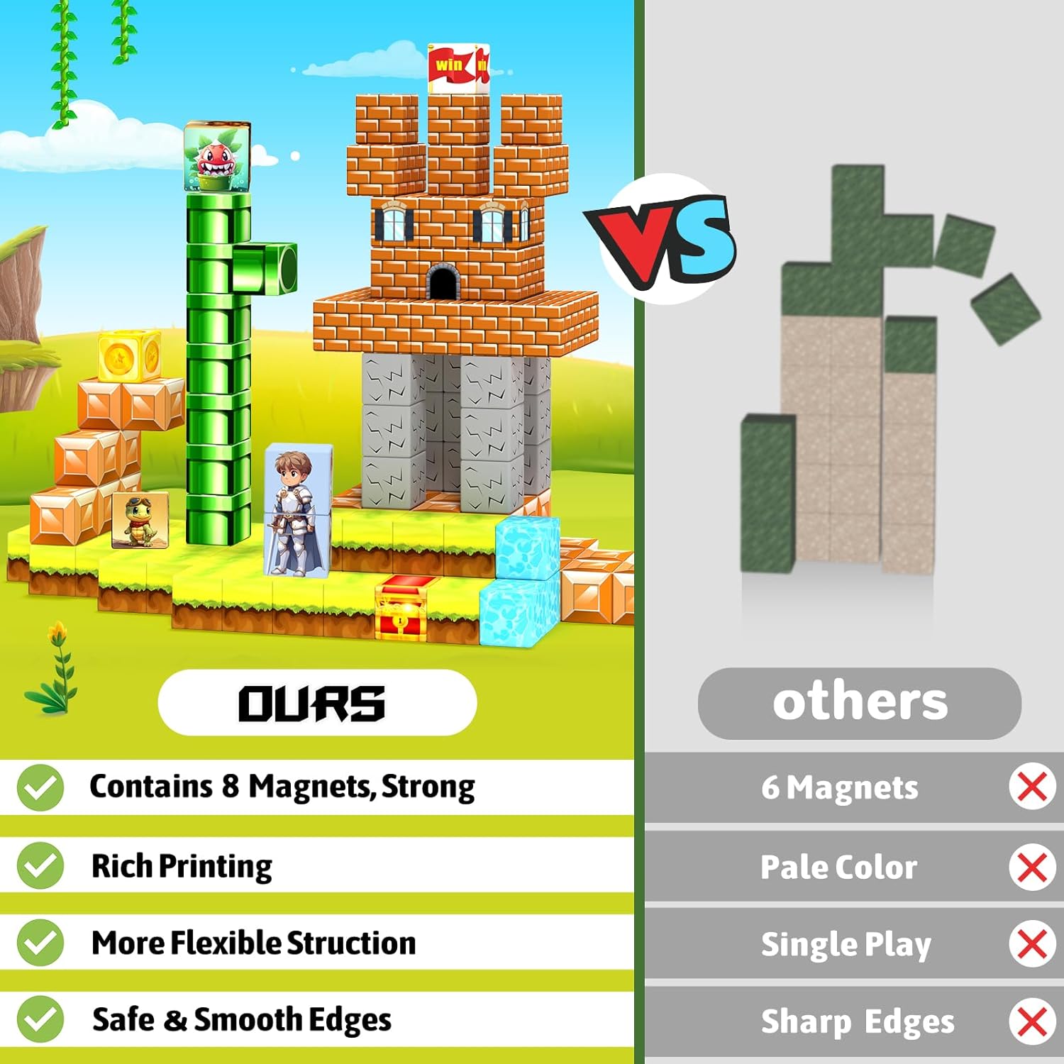 Magnetic Building Blocks Set