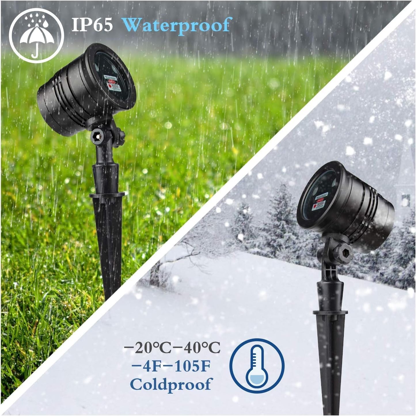 Luces láser de Navidad rojo y verde con control remoto inalámbrico para decoración de exteriores, proyector de luz impermeable, espectáculo de luz estelar led para decoración de Navidad, casa, patio, jardín, pared interior