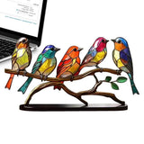 Colorful Birds Tabletop Ornament