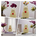 Handmade Wooden Cat Vase