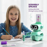 Dan&Darci Scribbly The Drawing Robot for Kids - 3 4 5 6 7 8 Year Old Girl 5 Year Old Boy Birthday Gift - Kids Toys for Ages 5-7 - Learning Toys for Boys - Girls Educational Cool Toy