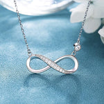 Infinity Love Sterling Silver Necklace