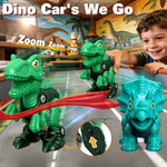 Laradola Assemble Dinosaur Toys for Kids: 5 Pack Dinosaur Construction Building Set with Electric Toy Drill & Wheels - STEM Educational Hands-On Play Birthday Gift for Boys Girls Ages 3-5 5-7