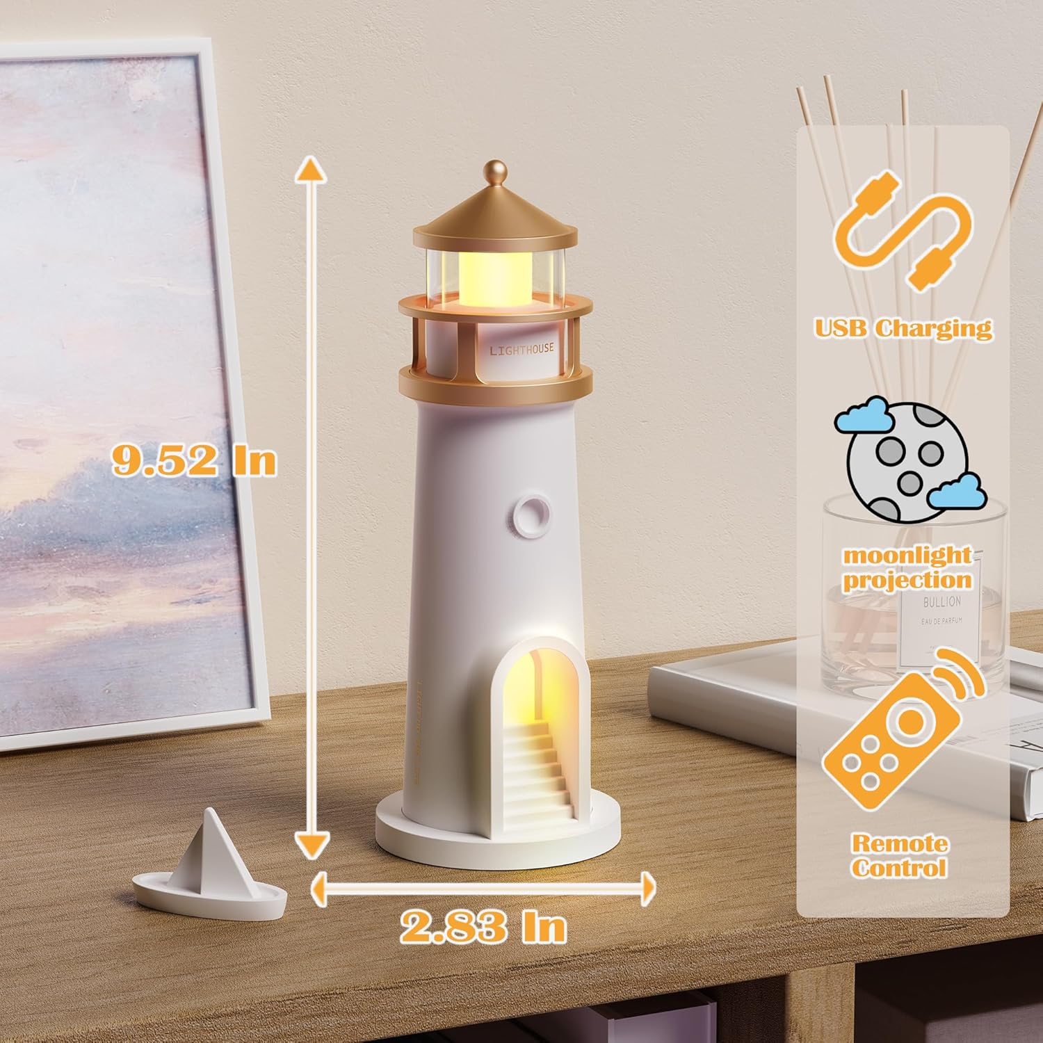 Moon Lighthouse Night Lamp