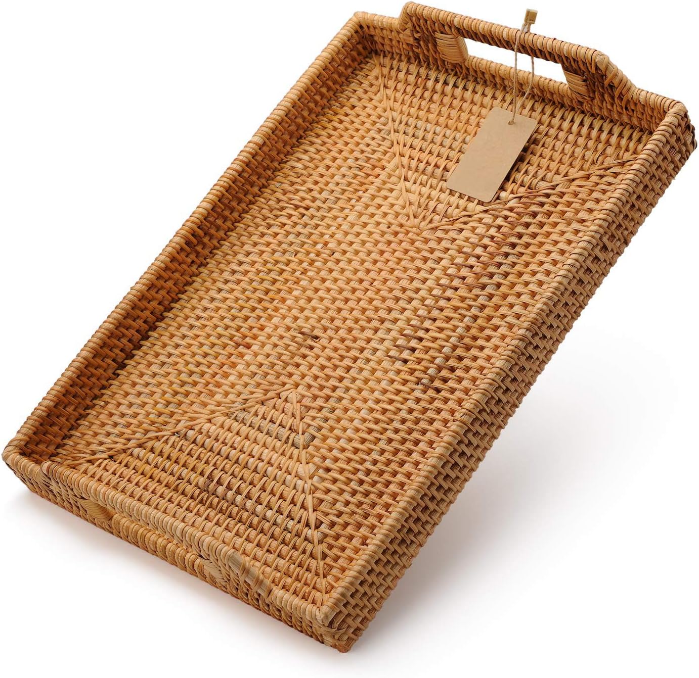 Hand-Woven Rattan Serving Tray