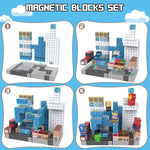 Growsland Magnetic Blocks - 200PCS Magnets Cubes, Magnetic Building Blocks STEM Montessori Sensory Toys for 3 4 5 6 7 8-13 Year Old Boys Girls Birthday for Kids