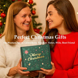 Regalos de Navidad para mujeres, regalos secretos de Papá Noel para mujeres, cesta de regalo única de Navidad, juego de regalo de Navidad para mamá, compañeros de trabajo, profesora, hermana, esposa