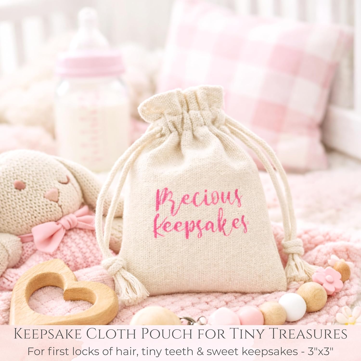 Luxury Baby Girl Memory Book Set – Keepsake Journal & Milestone Album from Pregnancy to Age 5 with Premium Gift Box, Storage Pouch & Keepsake Envelope – Baby Shower & Newborn Gift