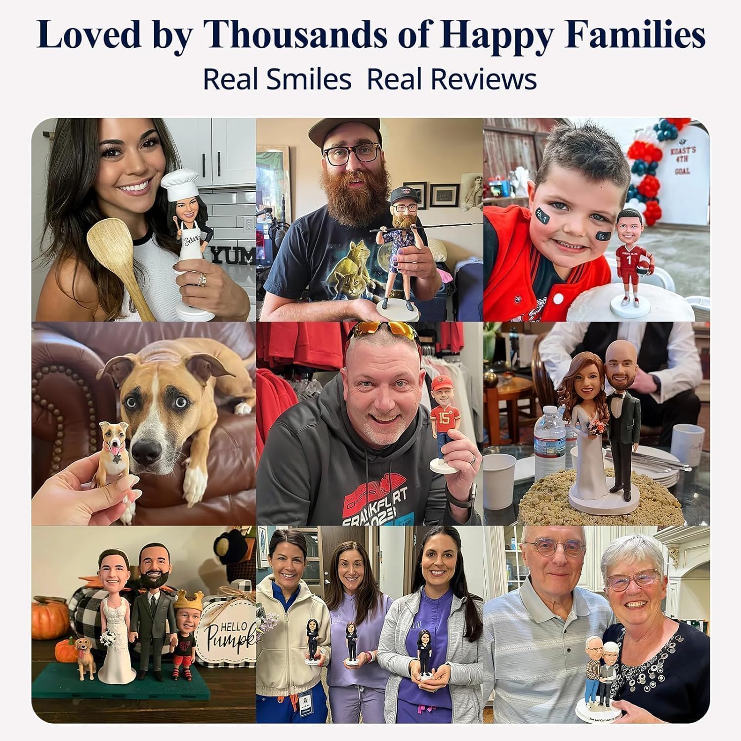 Custom Bobblehead, 6/7/8 inch Personalized Customized Bobbleheads Customization Dolls Figure Handmade Sculpture Gifts Based on Your Photos for Boyfriend, Husband, Friends(A Fisherman)