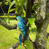 Hanging Parrot Garden Sculpture