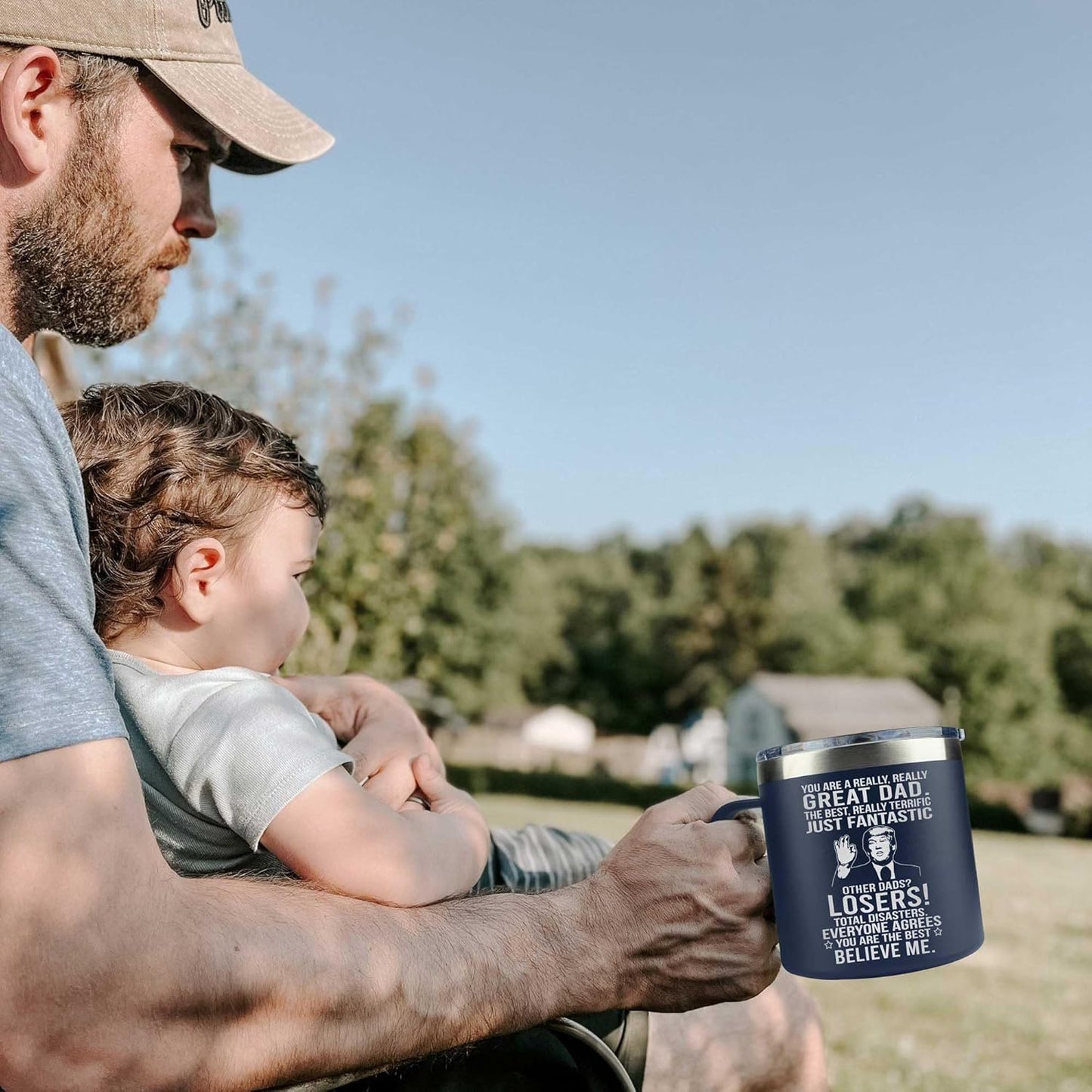 Insulated Stainless Steel Dad Mugs
