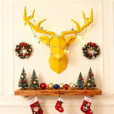 Geometric Deer Wall Sculpture