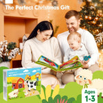 hahaland Busy Book for Toddlers 1-3 - Montessori Toys Busy Board for 1 Year Old Boy Gifts Girl Toys Educational Learning Quiet Activity Books Toddler Valentines Day Gifts Easter One Year Travel Toy