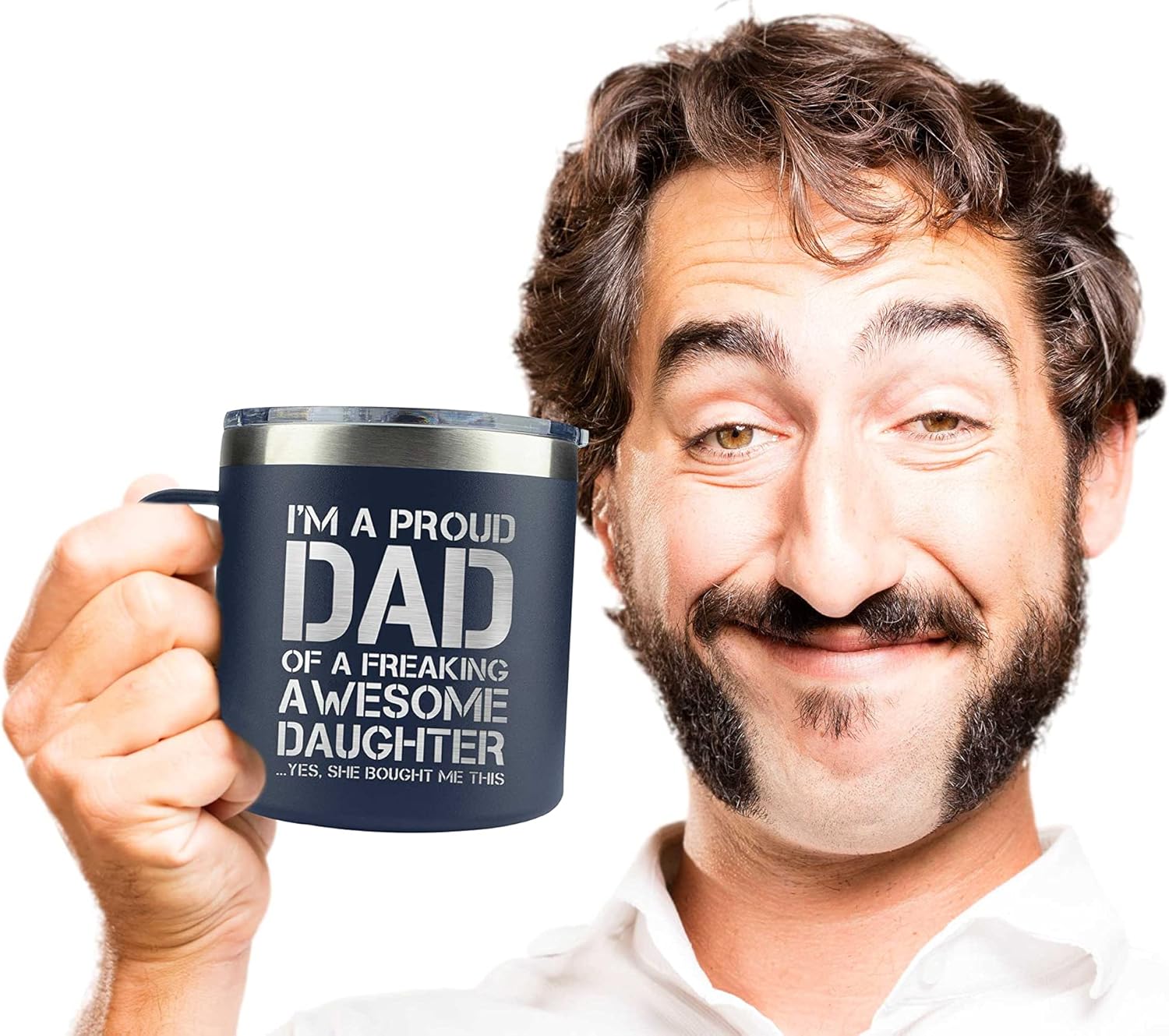 Insulated Stainless Steel Dad Mugs