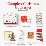 Regalos de Navidad para mujeres 2025, cesta de regalo única de Navidad para compañeras de trabajo, profesores, empleados, hermana, mejor amiga, mamá, esposa, regalos de Navidad para mujeres, juego de