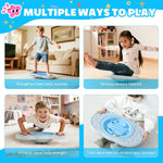 Balance Board Maze for Kids, Wobble Board with 3 Balls, 3 Replacement Labyrinth Boards, Indoor Active Play Toys for Sensory Training, Ages 3+, Max Load 140 Lbs