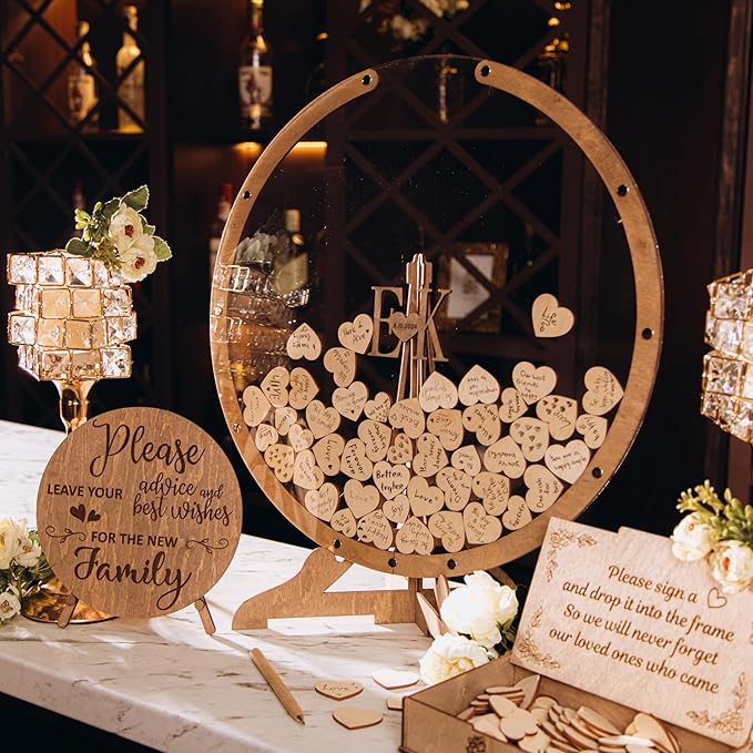 Rustic Heart Frame Guest Book