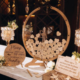 Rustic Heart Frame Guest Book