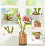 Wooden Bloom 3D Flower Puzzle