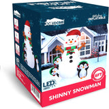 Joiedomi Muñeco de nieve inflable de Navidad de 6 pies para decoración al aire libre con LED integrados, muñeco de nieve de pingüino inflable para fiesta de Navidad, brillante para fiestas en