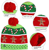 LED Christmas Beanie Duo