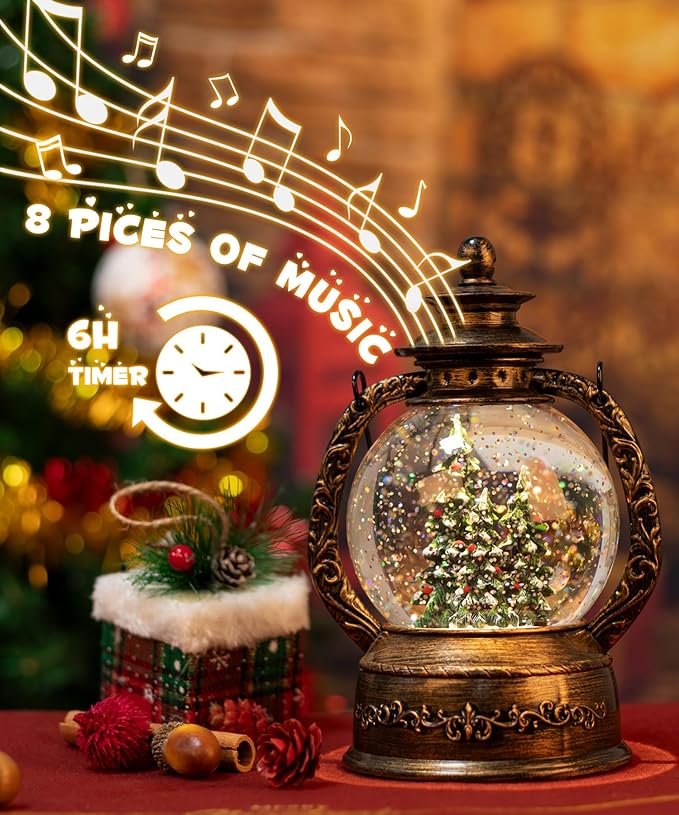 Christmas Musical Snow Lantern