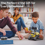 Sillbird Robot Building Kit with Remote Control STEM Gifts for Boys Age 8-13, Coding Robotic Toys for Kids Birthday, Buildable 5in1 Models with 488 Pieces