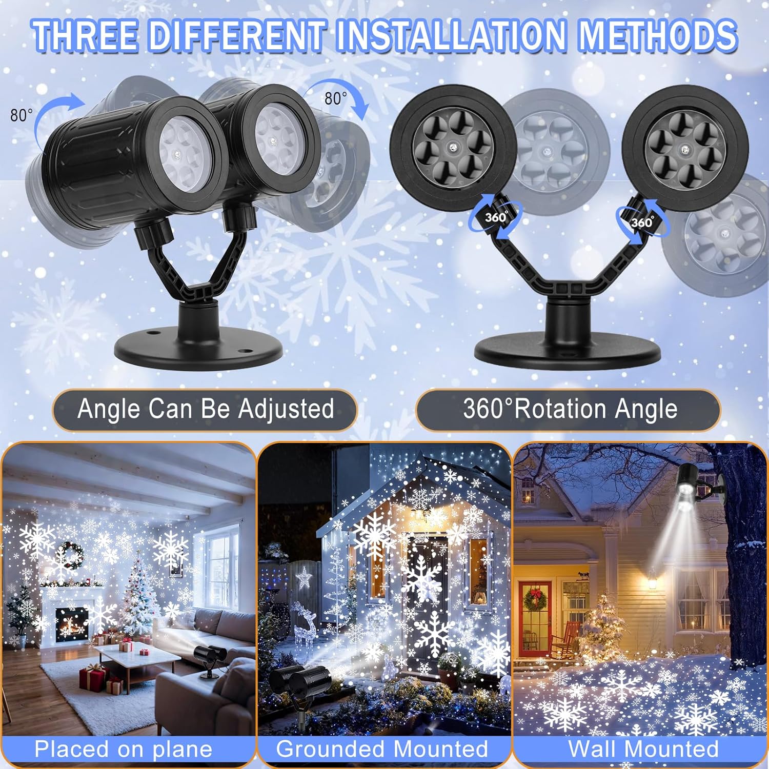 Snowflake Projection Light