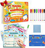 Preschool Learning Activities, 37 Themes Tracing Activity Books Ages 3-8, Toddler Handwriting Practice, Letter Tracing, Kindergarten Workbooks, Travel Game for Trip, Christmas Birthday Gifts