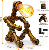 Steampunk Robot Table Lamp