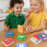 KOKODI Talking Pen 30 Small Books Sets, Interactive Audio Sound Books Kids Learning Electronic Toys for Boys Girls, 30 Palm Books Focused Mini Board Books for Educational Tiny Block Book Learning