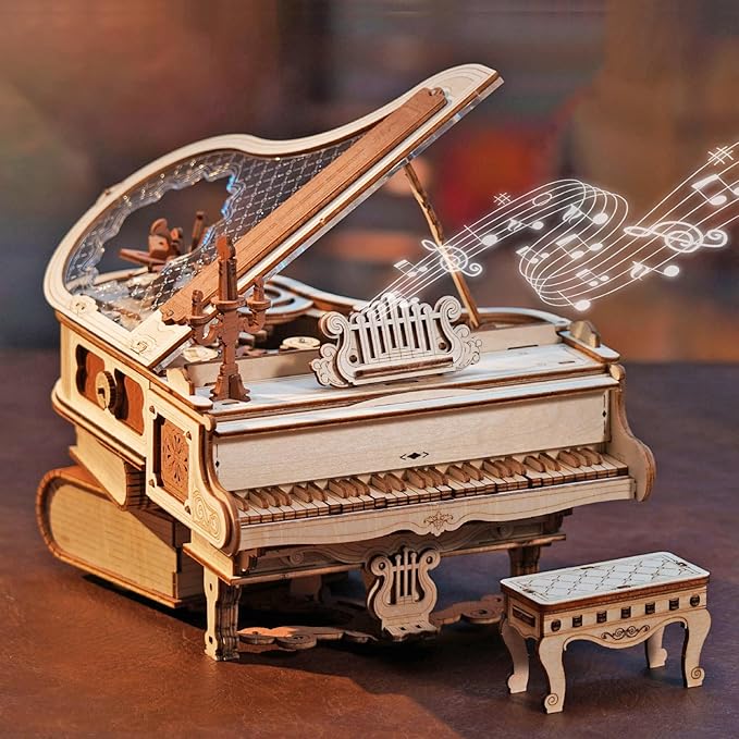 Wooden 3D Music Box Puzzle Set