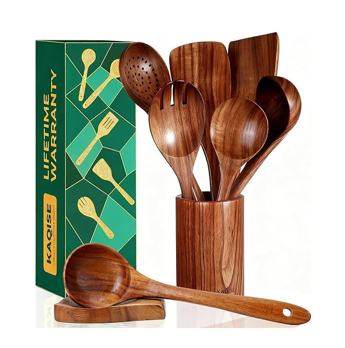 Wooden Kitchen Utensils Set