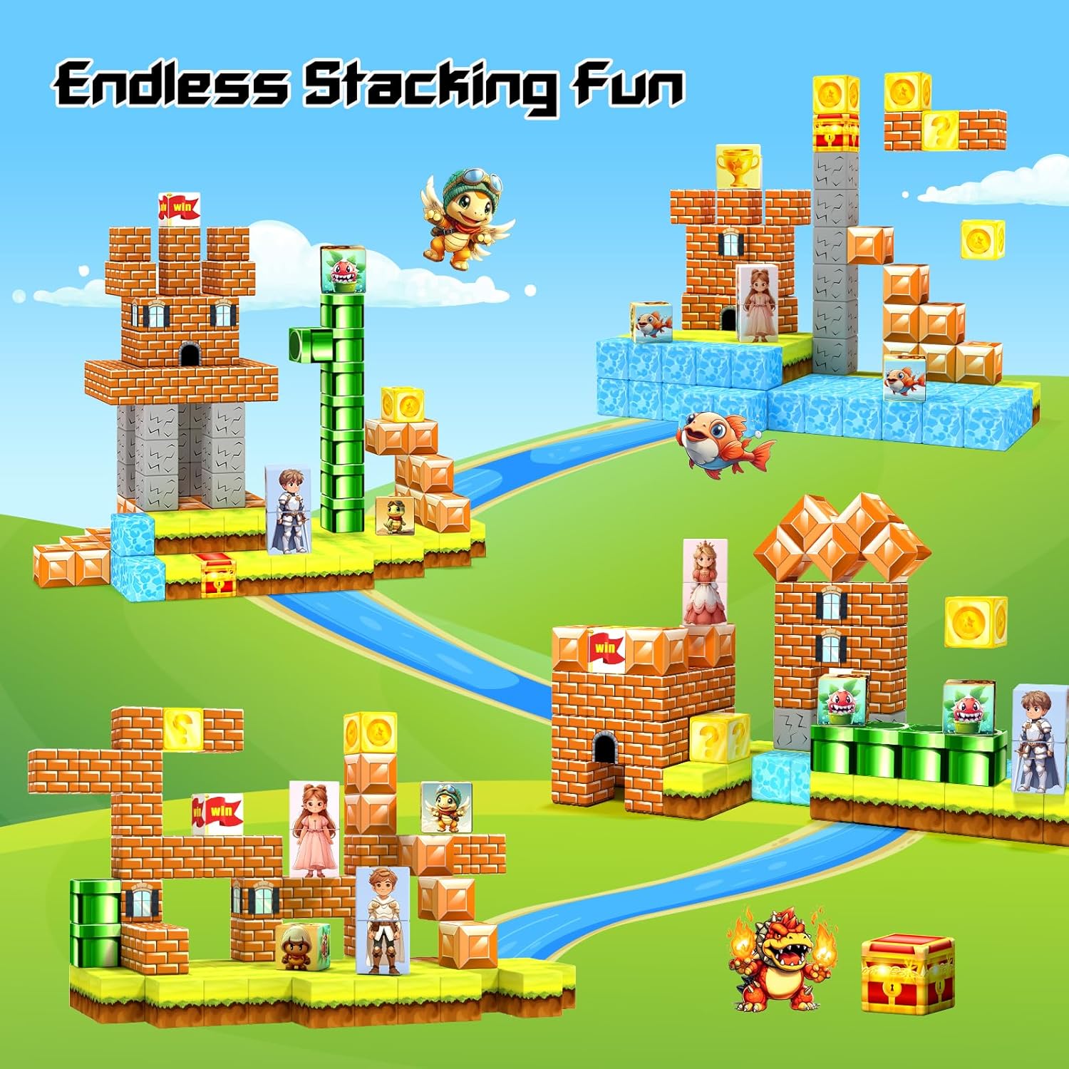 Magnetic Building Blocks Set